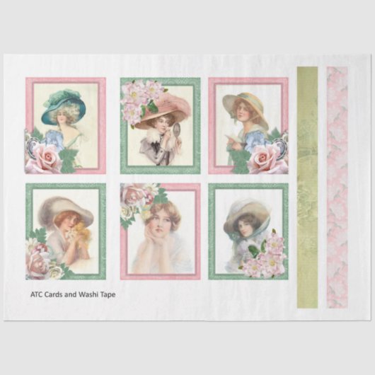 Papier Mousseline Une conception de la série Shabby Chic 26 (Recto)