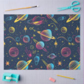Papier Mousseline Une conception de série Cosmos néon 7 (Artisanat)