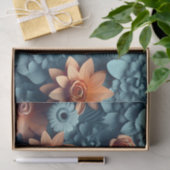 Papier Mousseline Une conception de série de fleurs 3D 3 (Cadeau)