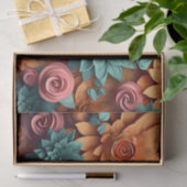 Papier Mousseline Une conception de série de fleurs 3D 6 (Cadeau)