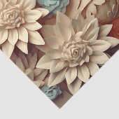Papier Mousseline Une conception de série de fleurs 3D 8 (Détail)
