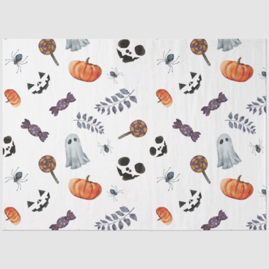 Papier Mousseline Une conception de série Halloween 8 (Recto)