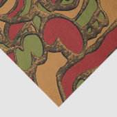 Papier Mousseline Une conception unique des hiéroglyphes mayas (Détail)