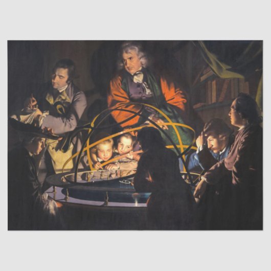 Papier Mousseline Une conférence de philosophe sur le système solair (Recto)