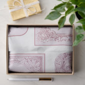 Papier Mousseline Une couleur d'eau rose Noël série Design 10 (Cadeau)