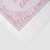 Papier Mousseline Une couleur d'eau rose Noël série Design 10 (Détail)