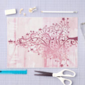 Papier Mousseline Une couleur d'eau rose Noël série Design 16 (Artisanat)