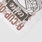 Papier Mousseline Une Coupe de café pour votre journée (Détail)