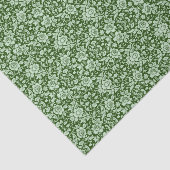 Papier Mousseline Une damassé florale antique (Détail)