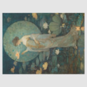 Papier Mousseline Une dame enchantée dans une page de découpage magi (Recto)