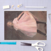 Papier Mousseline Une danseuse en robe rose (Artisanat)