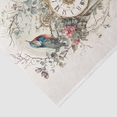 Papier Mousseline Une étude en Rose et temps 5 (Détail)