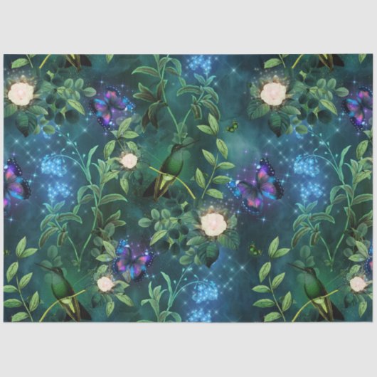 Papier Mousseline Une fée dans le jardin Série Design 14 (Recto)