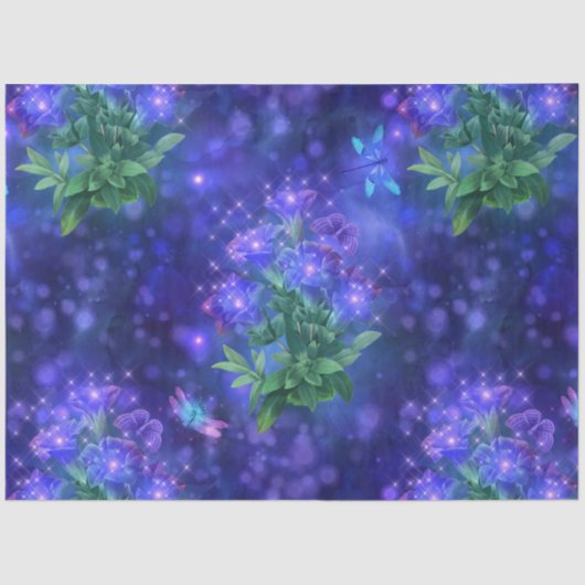 Papier Mousseline Une fée dans le jardin Série Design 2 (Recto)