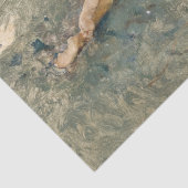 Papier Mousseline Une femme bronzant sur la plage à Portici (Détail)