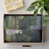 Papier Mousseline Une femme dans un jardin par Claude Monet (Cadeau)