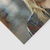 Papier Mousseline Une femme moderne moitié illustration papier papie (Détail)