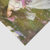 Papier Mousseline Une femme ramasse des fleurs dans le vent (Détail)