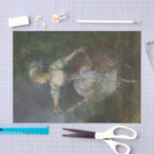 Papier Mousseline Une fille dansant avec une terre de fleurs de Scha (Artisanat)