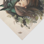 Papier Mousseline Une fille et son cheval (Détail)