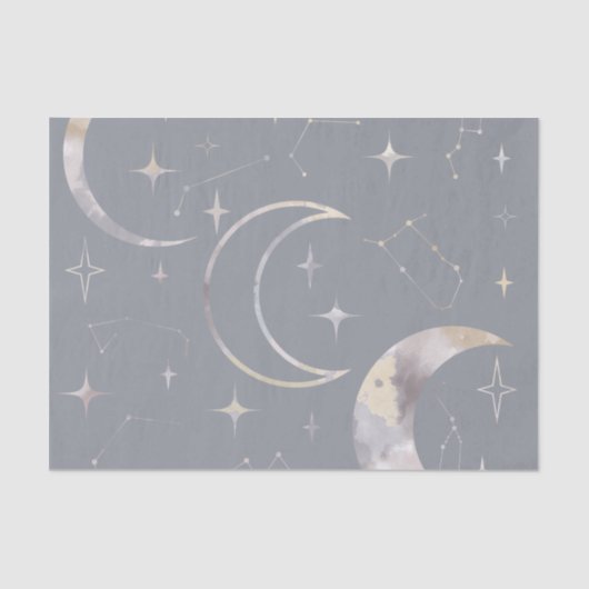 Papier Mousseline Une fois dans une lune bleue (Recto)