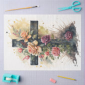 Papier Mousseline Une gamme Floral Cross Series Design 10 (Artisanat)