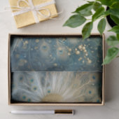 Papier Mousseline Une Grande Entrée, Plumes Blanches Peacock Finery (Cadeau)