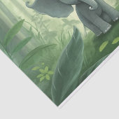 Papier Mousseline Une jolie jungle d'éléphants Decoupage (Détail)