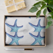 Papier Mousseline Une jolie série bleue Nautique Design 2 (Cadeau)