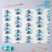 Papier Mousseline Une jolie série Nautique Bleue 9 (Artisanat)