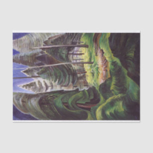 Papier Mousseline Une mer de sous-bois en ruines (2) par Emily Carr