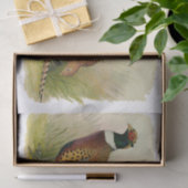 Papier Mousseline Une paire de faisans étranglés d'anneau dans un (Cadeau)