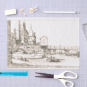 Papier Mousseline Une passerelle à Paris 1621 (Artisanat)