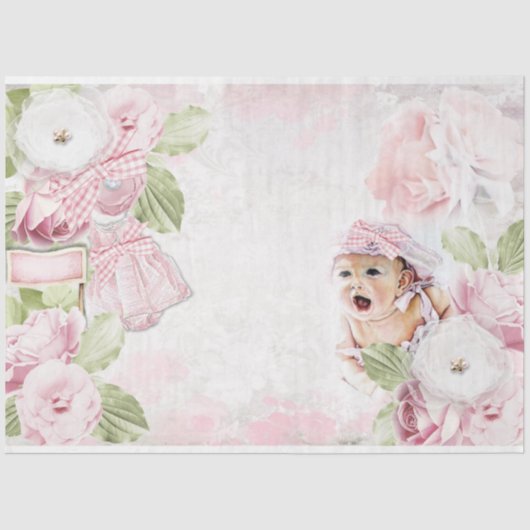 Papier Mousseline Une petite fille série Design 2 (Recto)