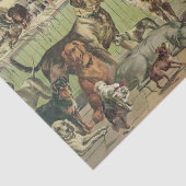 Papier Mousseline Une pléthore de tissus de chiens (Détail)