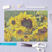 Papier Mousseline Une profusion d'art des tournesols absolument merv (Artisanat)
