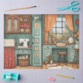 Papier Mousseline Une salle de couture Junk Journal Series Design #7 (Artisanat)