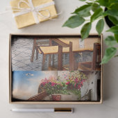 Papier Mousseline Une scène de rue italienne Ephemera Design Series  (Cadeau)