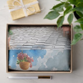 Papier Mousseline Une scène de rue italienne Ephemera Design Series  (Cadeau)