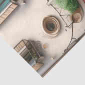 Papier Mousseline Une scène de rue italienne Ephemera Design Series  (Détail)