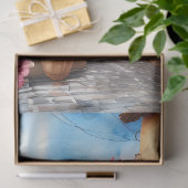 Papier Mousseline Une scène de rue italienne Ephemera Design Series  (Cadeau)