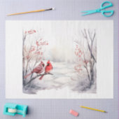 Papier Mousseline Une série A Winter Cardinal Design 2 (Artisanat)