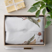 Papier Mousseline Une série animale d'automne et florale 12 (Cadeau)