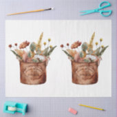 Papier Mousseline Une série animale d'automne et florale 12 (Artisanat)