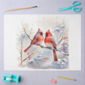 Papier Mousseline Une série Cardinal d'hiver Conception 4 (Artisanat)