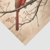 Papier Mousseline Une série cardinale rouge Design 1 (Détail)