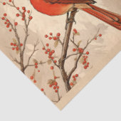 Papier Mousseline Une série cardinale rouge Design 2 (Détail)