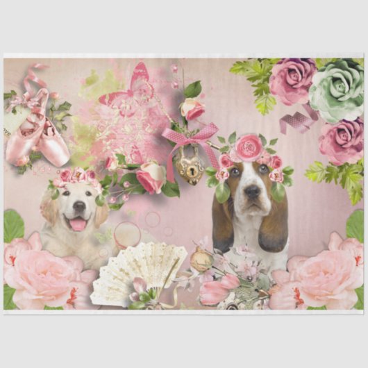 Papier Mousseline Une série chic Shabby Design 14 (Recto)