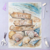 Papier Mousseline Une série côtière Design 82 (Artisanat)