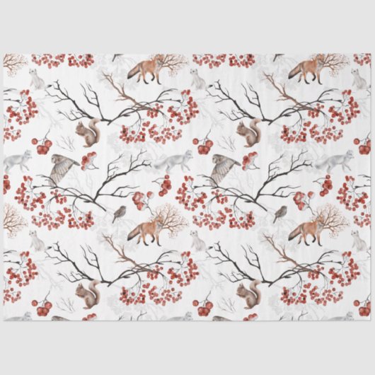 Papier Mousseline Une série de bois d'hiver 12 (Recto)